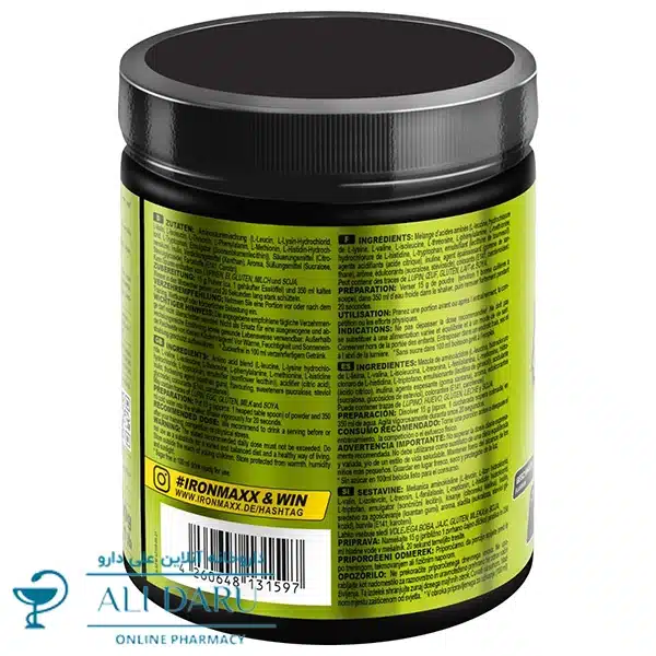 پودر آمینو EAA زیرو آیرون مکس 500 گرم | داروخانه آنلاین علی دارو
