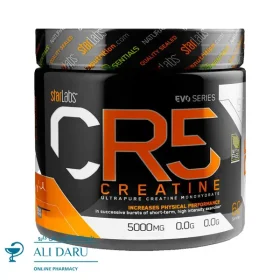 کراتین مونوهیدرات اولتراپیور CR5 استارلبز 500 گرم | علی دارو