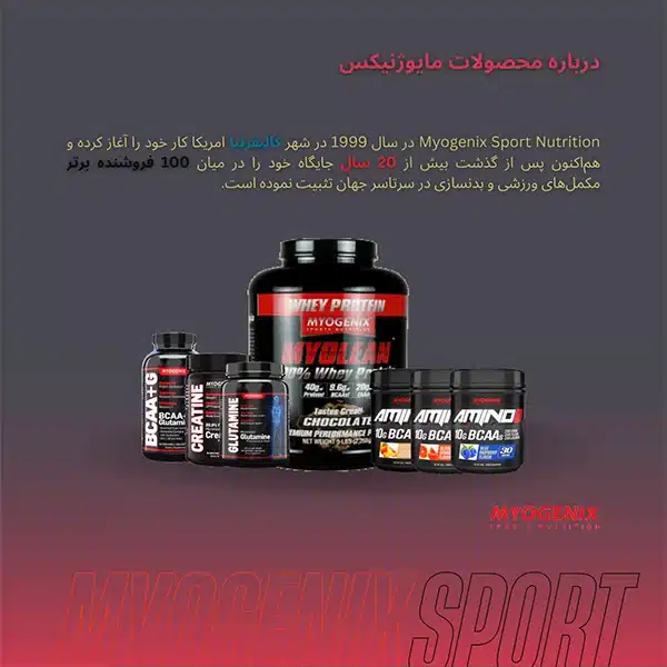 مکمل مایوژنیکس Myogenix | داروخانه آنلاین علی دارو